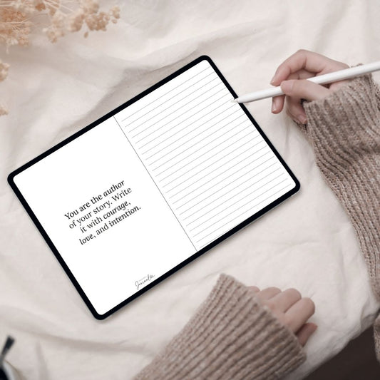 Digital Blank Ruled Journal