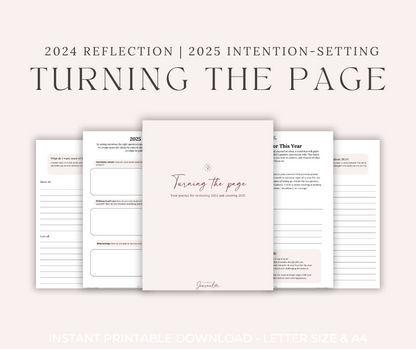 2024/2025 Reflection & Intention Setting Digital Journal