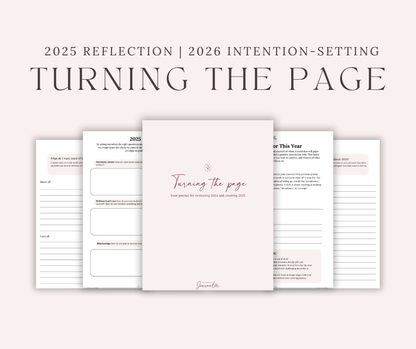 2025/2026 Reflection & Intention Setting Digital Journal