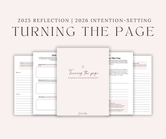 2025/2026 Reflection & Intention Setting Digital Journal