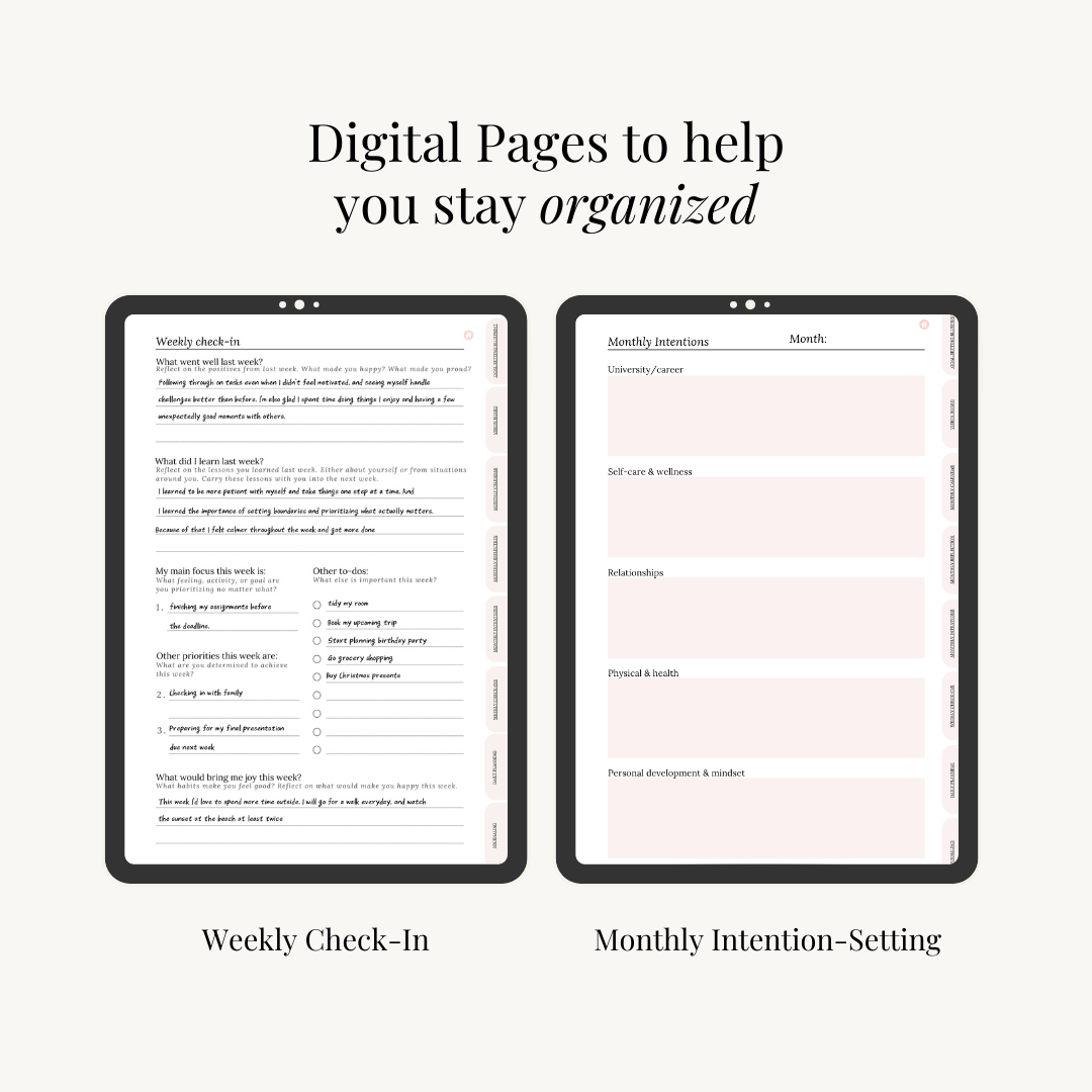 Digital Productivity & Wellness Planner