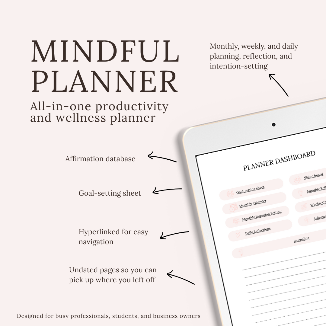 Digital Productivity & Wellness Planner