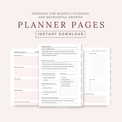 Digital Productivity & Wellness Planner